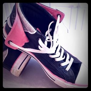 Converse  PC2 mid leather black and pink M 9 W 11